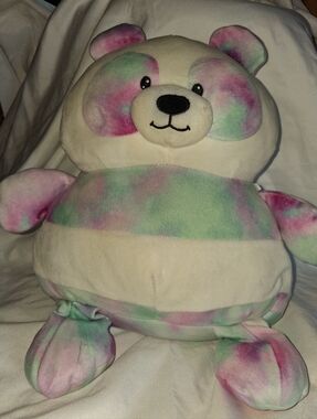 Dreamy Pastel Pink & White Plush Stuffed Animal - Moon Tag